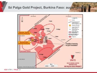 Ibi Palga Gold Project, Burkina Faso: auger results




ASX VTM | PAGE 21
 