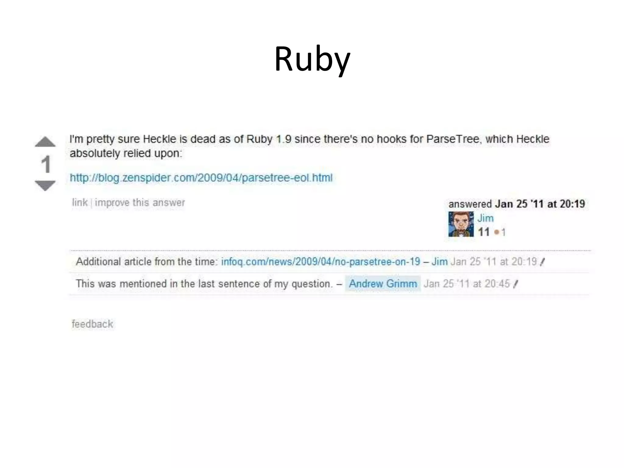 Ruby
 