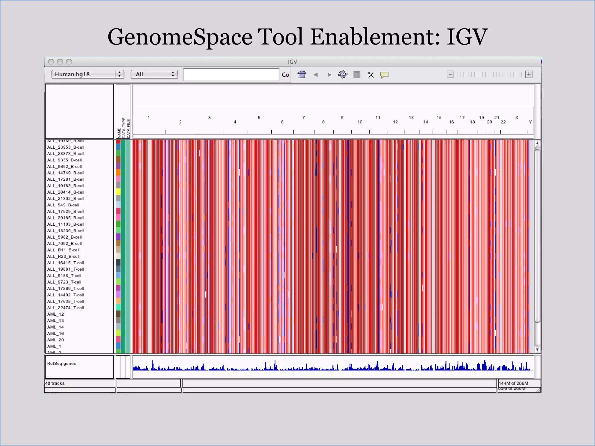 GenomeSpace Tool Enablement: IGV
 