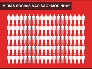 MÍDIAS SOCIAIS NÃO SÃO “MODINHA”
 