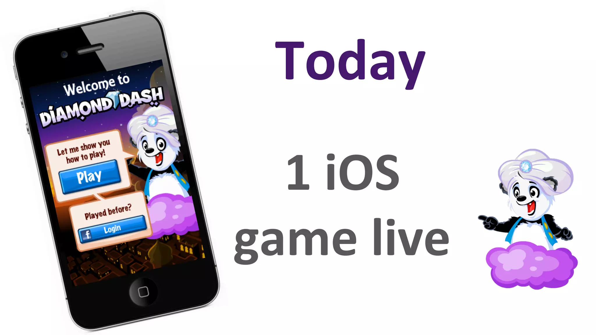 Today	
  
  1	
  iOS	
  	
  
game	
  live	
  
 