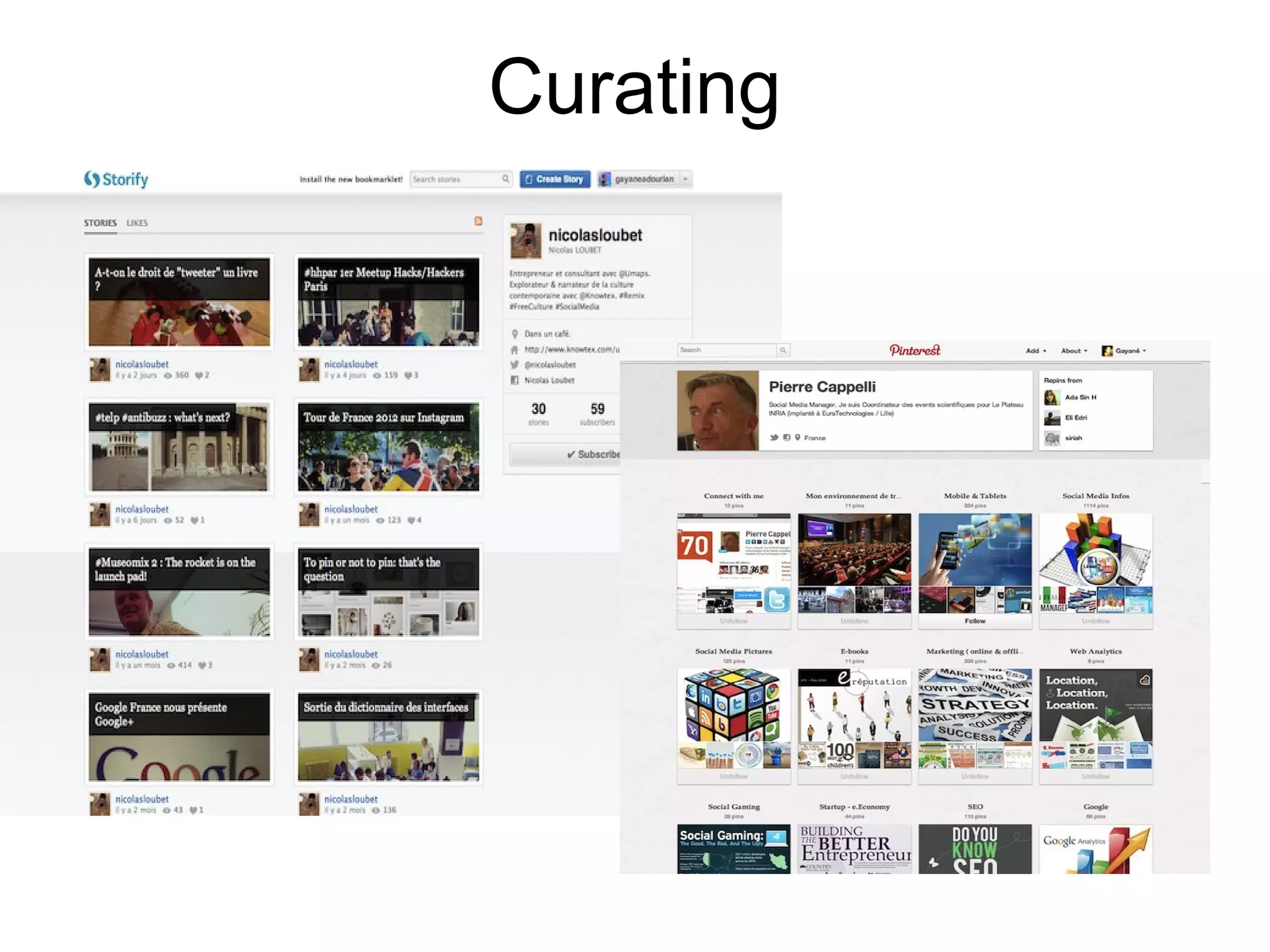 Curating
 