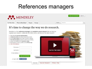 References managers
 