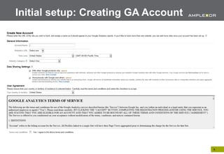 Initial setup: Creating GA Account




                                     6.
 