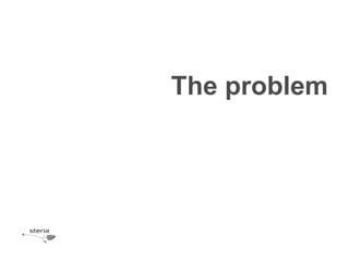The problem
 