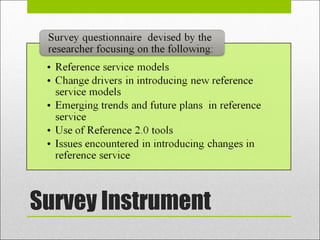 Survey Instrument
 
