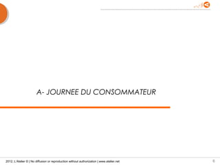 A- JOURNEE DU CONSOMMATEUR




2012, L’Atelier © | No diffusion or reproduction without authorization | www.atelier.net   6
 