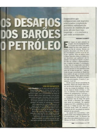 Os Desafios dos Barões do Pré-Sal