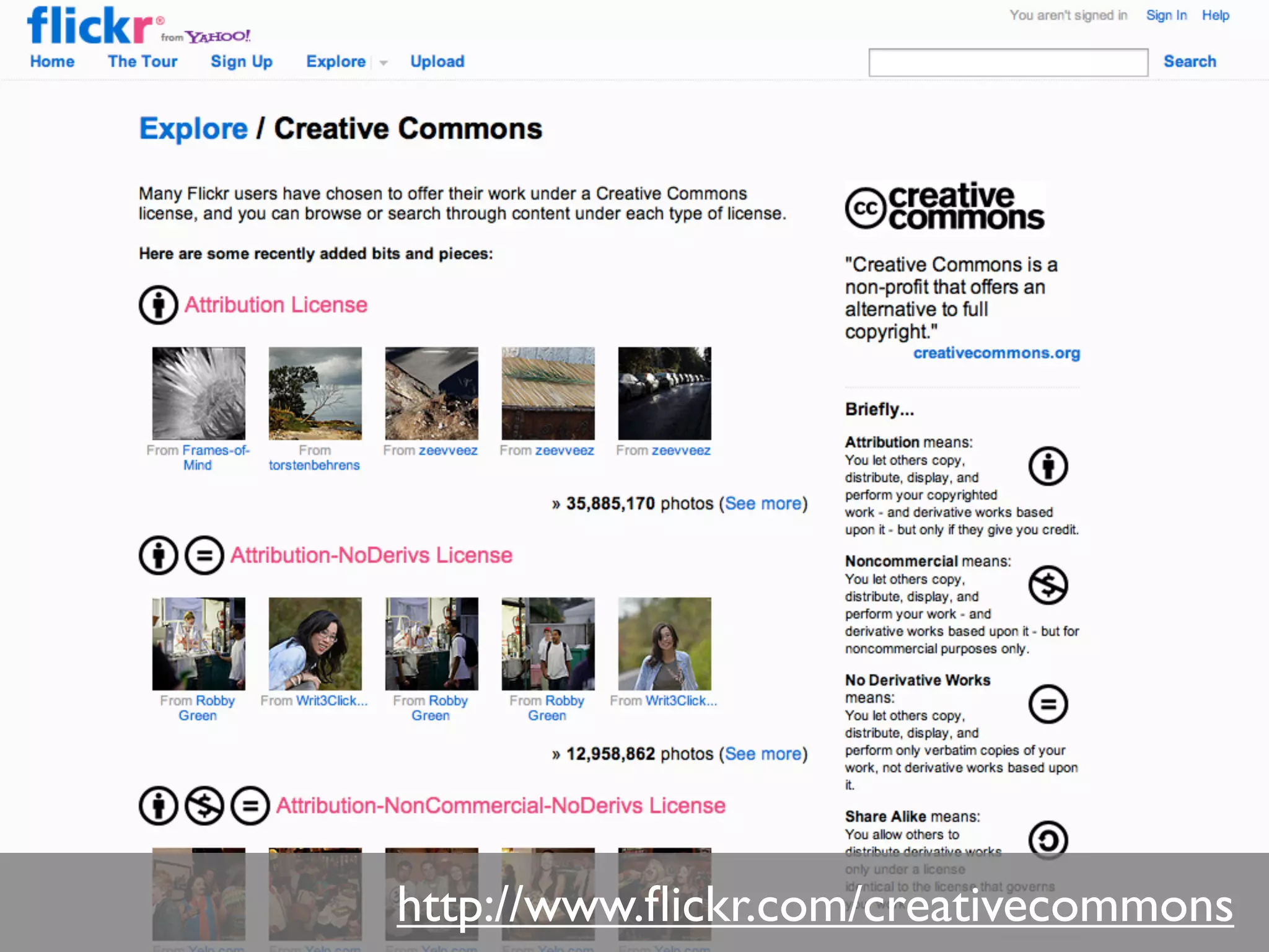 http://www.ﬂickr.com/creativecommons
 