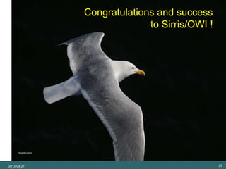 Congratulations and success
SET Analysis


                                               to Sirris/OWI !




                ©Jos Beurskens




          2012-09-27                                             29
 