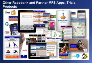 Other Rabobank and Partner MFS Apps, Trials,
Products
 