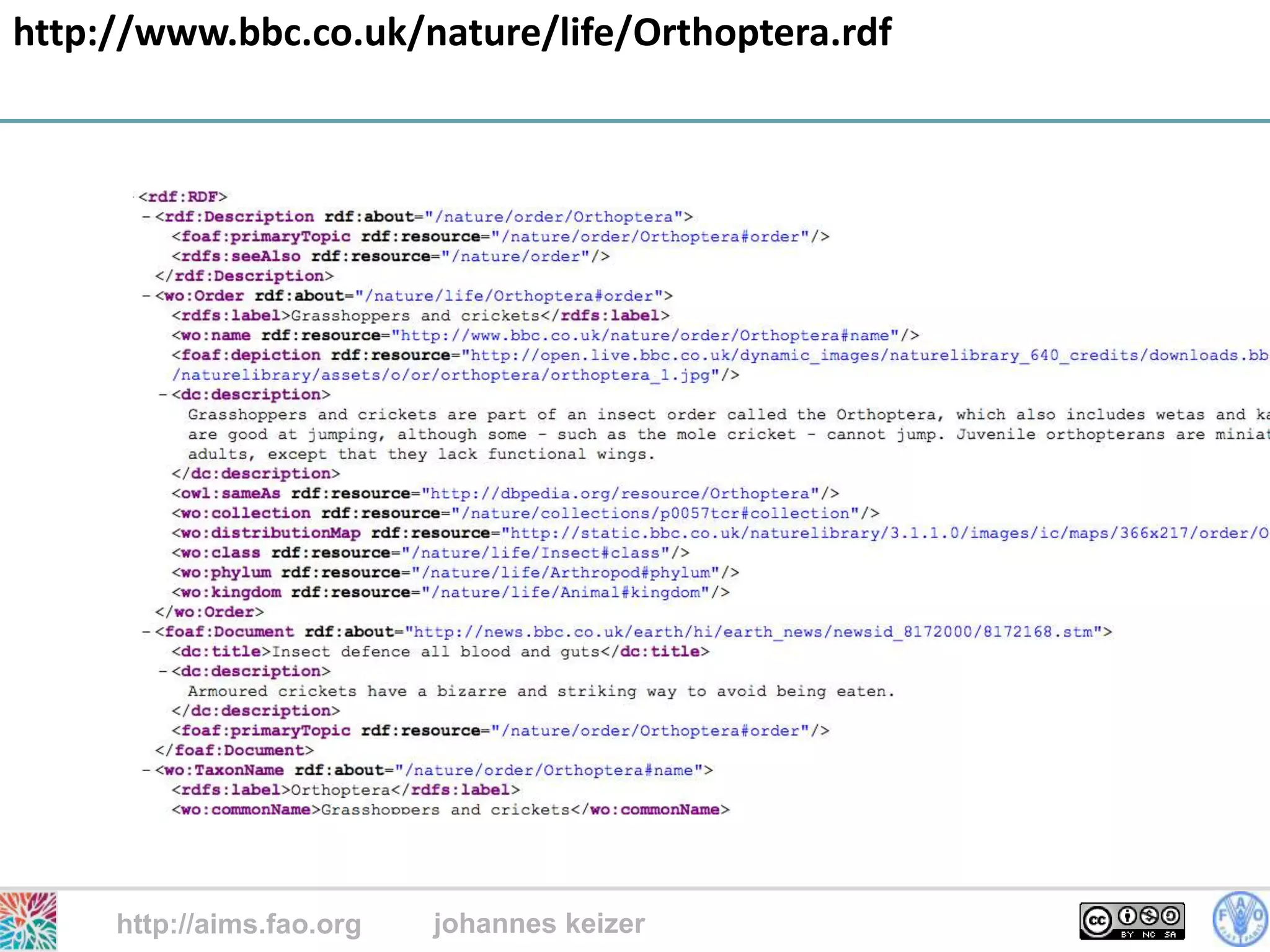 http://www.bbc.co.uk/nature/life/Orthoptera.rdf




     http://aims.fao.org   johannes keizer
                                                  23
 