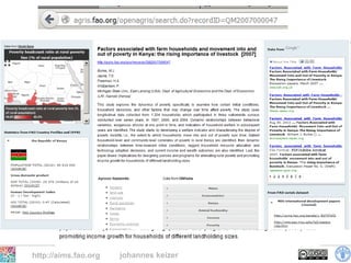 http://aims.fao.org   johannes keizer
 
