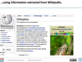 …using information extracted from Wikipedia.




    http://aims.fao.org   johannes keizer
                                               28
 
