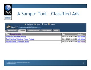 Advanced Learning Tools Interoperability | PDF