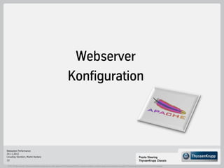 Webserver
                                                                                                Konfiguration


...