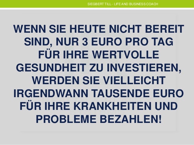 GESUNDHEIT IST LEBEN