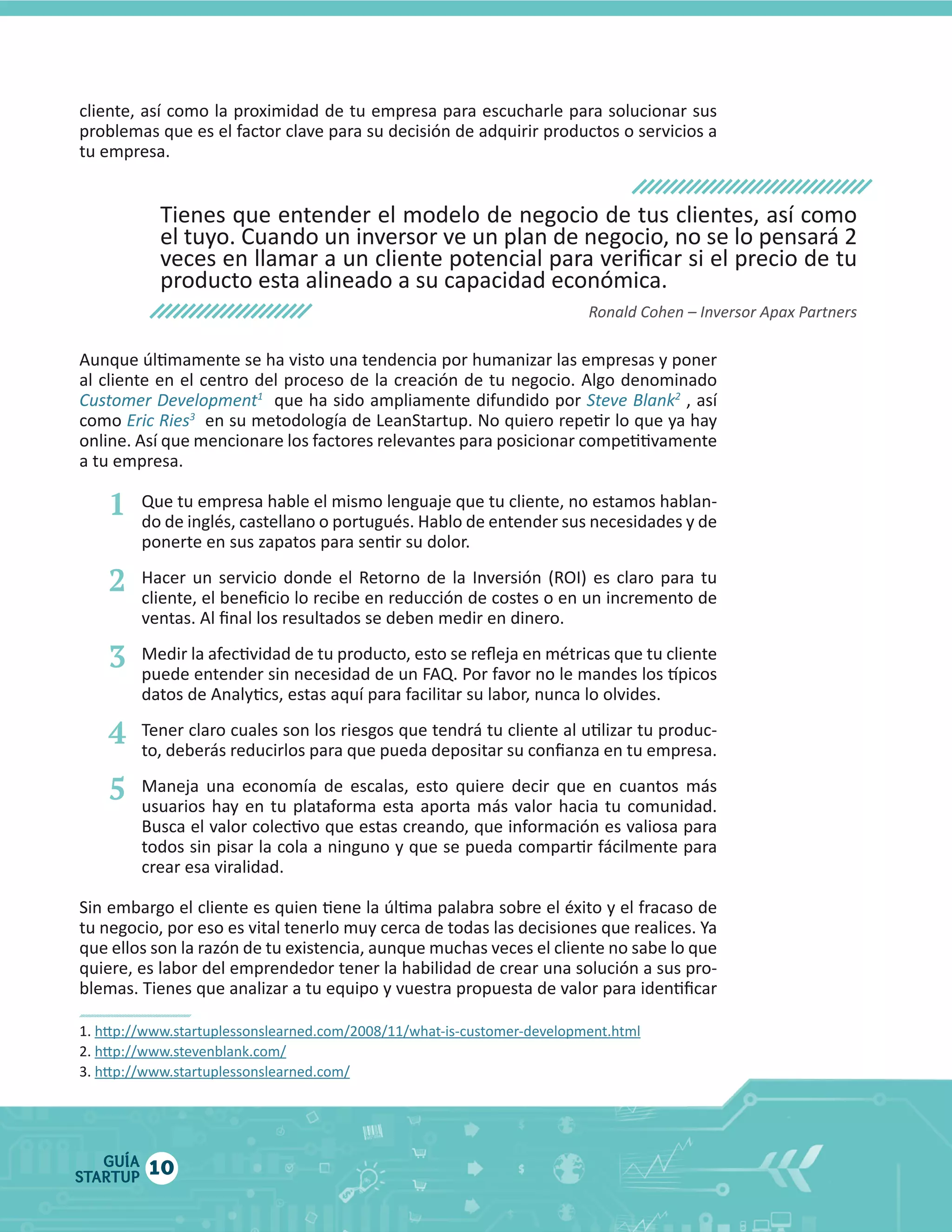 1

como  

1
2
3
4
5

GUÍA
STARTUP

10

2

 