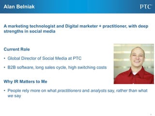 Alan Belniak


A marketing technologist and Digital marketer + practitioner, with deep
strengths in social media



Curren...