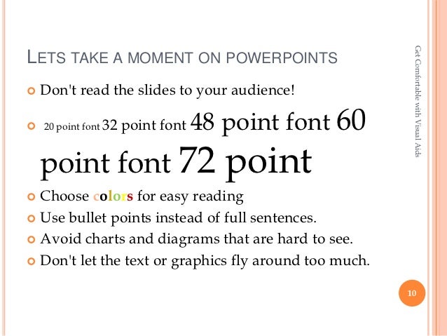 Get Comfortable With Visual Aids