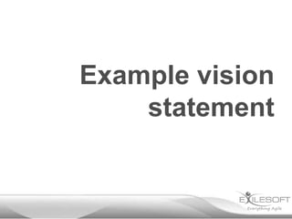 Example vision
    statement
 