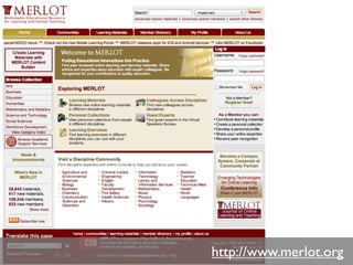 http://www.merlot.org
 