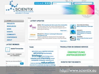 http://www.scientix.eu
 