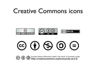 Creative Commons icons
 
