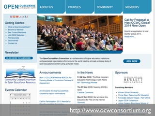 http://www.ocwconsortium.org
 