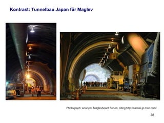 Realisierung von Innovationen: Beispiel TR Brasilien

Ausschreibung der 500 km Verbindung Rio de Janeiro – Sao Paulo, 2011


                   •   Bau der kompletten Infrastruktur.
                   •   Instandhaltung der Infrastruktur über 30 Jahre.
                   •   Lieferung der Fahrzeuge (TR-Technologie).
                   •   Durchführung des Betriebs über 30 Jahre.
                   •   Komplette Finanzierung durch chin. Entwicklungsbank.
                   •   Absicherung über staatliche Bürgschaft.
                   •   Teilweiser Technologietransfer (Know-How).
                   •   „Wir bieten Maglev und auch CRH an.“


                   •   „Wir bauen ‚Velaro‘, falls Brasilien zahlen kann“.
                   •   Eigentlich wollen wir nur Rad-Schiene-Züge, um an
                       den Wartungsverträgen zu verdienen.
                   •   Maglev bieten wir nicht an, weil er unseren Umsatz killt.
                                                                             36
 