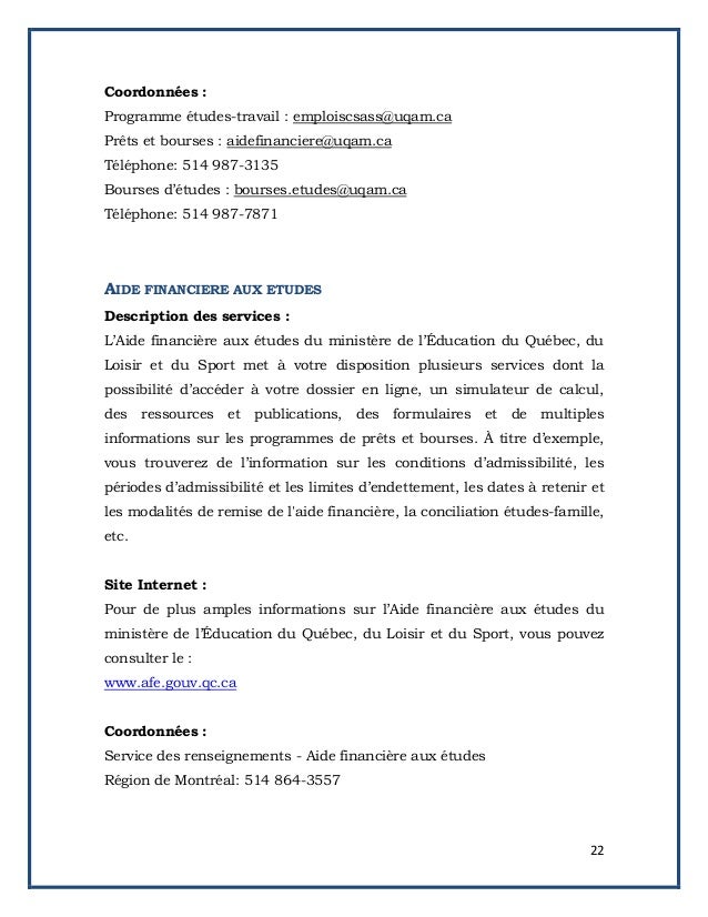 Ressources D Aide Et De Soutien Academique Uqa