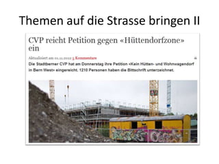Themen auf die Strasse bringen II
 