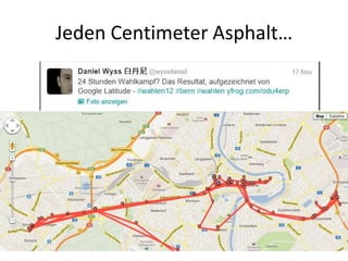 Jeden Centimeter Asphalt…
 
