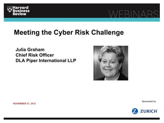 Julia Edinburgh Risk Meeting the cyber risk challenge | PPT