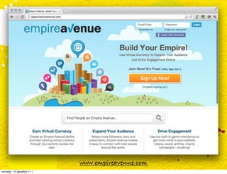 www.empireavenue.com
четверг, 15 декабря 11 г.
 