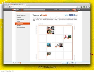 www.klout.com
четверг, 15 декабря 11 г.
 