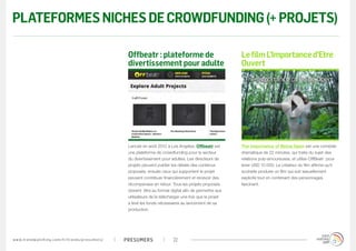 PLATEFORMES NICHES DE CROWDFUNDING (+ PROJETS)

                                                                          ...