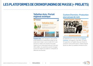 LES PLATEFORMES DE CROWDFUNDING DE MASSE (+ PROJETS)

                                                                    ...