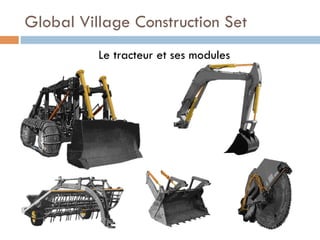 Global Village Construction Set
          Le tracteur et ses modules
 