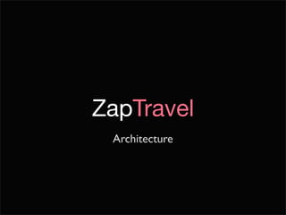 ZapTravel
Architecture

 