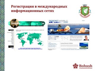 Регистрация	
  в	
  международных	
  
информационных	
  сетях	
  
 