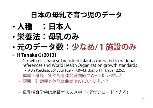 母乳で育つ赤ちゃんの発育のバリエーション 健診で気になる母と子 家族への支援