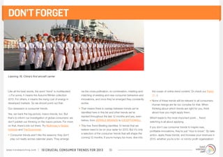 DON’T FORGET




  Liaoning 16, China’s first aircraft carrier




  Like all the best words, the word ‘trend’ is multifac...
