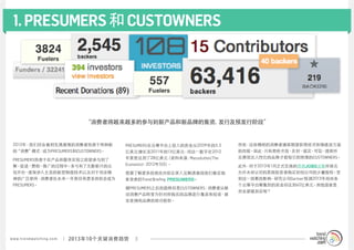1. PRESUMERS 和 CUSTOWNERS




                                   “消费者将越来越多的参与到新产品和新品牌的集资、发行及预发行阶段”


 2013年，我们将会看到充满激情的消费者...