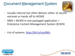 Single Management System Choosing a CMS: One Management System to Rule Them All? | PDF
