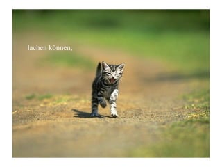 lachen können,
 