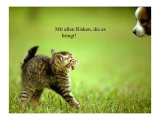 Mit allen Risken, die es
  bringt!
 
