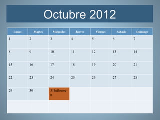 Octubre 2012
 