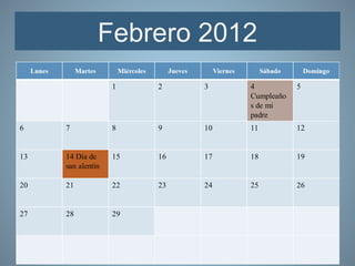 Febrero 2012
 