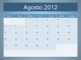 Agosto 2012
 